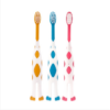 3 sets/set RAOYI Giraffe Soft hair Children’s toothbrush Baby cartoon toothbrush (yellow + Blue + red)