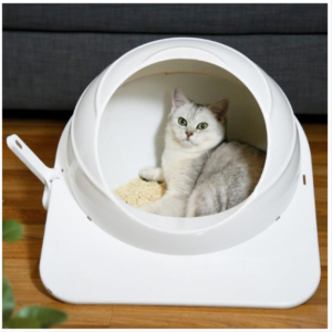 Litter box Pet Large Enclosed toilet (white)