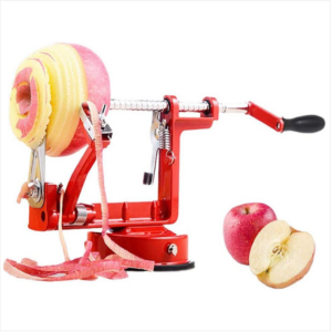 3-in-1 Multi-functional Fruit peeler, Slicer and Corer (Red)