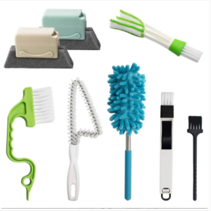 8 pieces/set sold recessed window sill cleaning brush