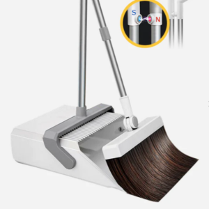 Broom and Windproof Dustpan with Adjustable Handle