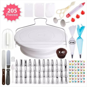 205 in one cake decorating table set cake decorating mouth baking equipment