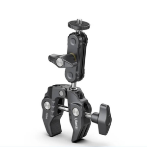 Ulanzi-R094 Metal Super Clamp with 360° Ball Head Magic Arm Clamp with 1/4″ 3/8″ Hole for DSLR Camera Monitor LED Light Mic