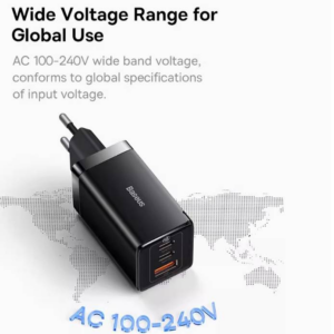 Baseus 65W Chargeur rapide USB-C Type C USB Charger Gallium Nitride Charger Fast Charging Charging Head Super Fast Charging for iPhone 14 Pro