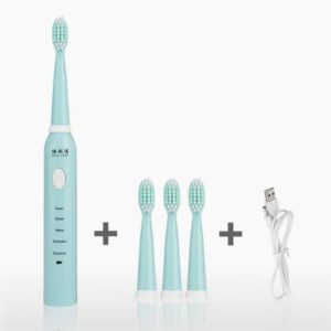 DELIPU Electric Toothbrush Rechargeable Sonic 5-Speed Adjustment Children Adult Household Waterproof Soft Hair Whitening Toothbrush USB Charging Stand