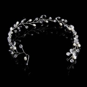 Fashion Leaves Bridal Hair Accessories Handmade Crystal Hair Jewelry Wedding Headband Headpiece for Women