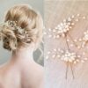 2PCS Festival Wedding Hair Accessories Bridal Hair Stick Floral Hairpin Beautiful Headdress Plait Hair Clip Vine Accessories