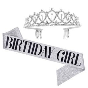 WM-02 Crystal Diamond Birthday Party Wedding Updo Crown, Color: Silver Girl