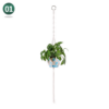 Hand-woven flower pot net pockets Creative gardening cotton rope flower pot net pockets Plant hanging flower pot hanging baskets