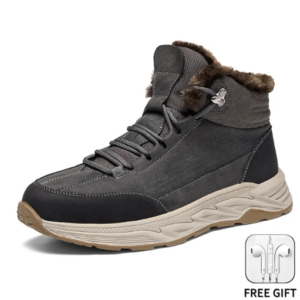 OEING Men’s Shoes Winter Casual Sneakers Men Ankle Boots Snow Cotton Plush Warm Retro Style Free Shipping Non Slip Rubber Sole