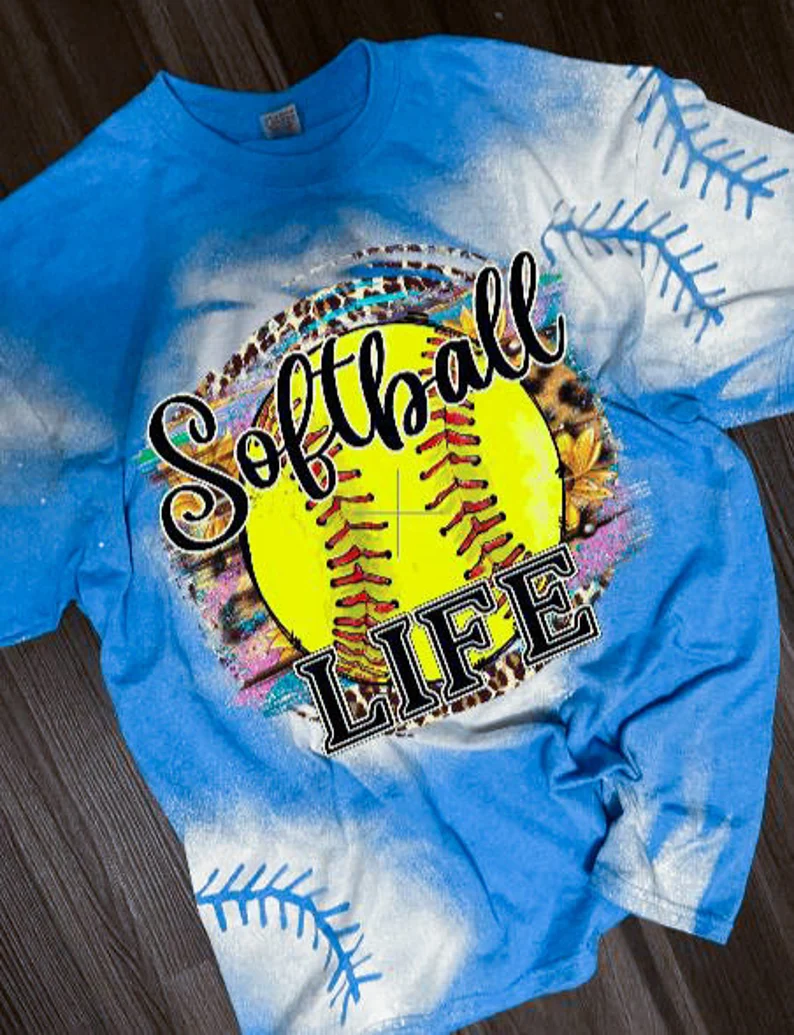 Bleached Shirt for Softball Players' Stylish Wardrobe