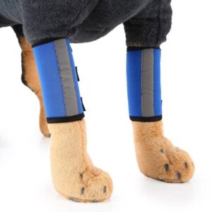 Pet Knee Protector Dog Surgery Injury Protective Cover(Blue Reflection)