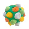 DM202206 Pet Sniffing Ball Dog Hidden Food Rubber Ball Sniffing Educational Toys(White Yellow Orange Green)