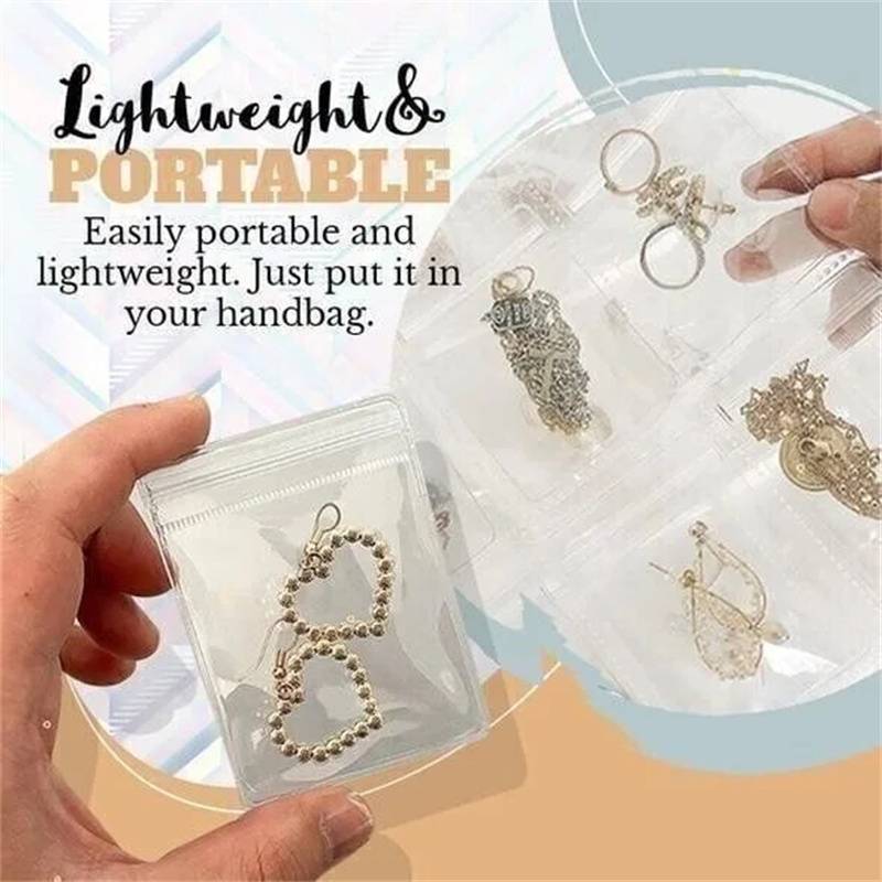 Last Day Promotion Transparent Jewellery Storage Book Set(No buttons)