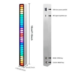 Limited Time Offer: 49% OFF Sound Activated RGB Light Bar – 4PCS + Free Shipping