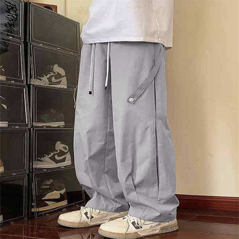 Men's Thin Drawstring Wide Leg Pants