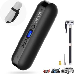 Portable Mini Air Compressor: Bike Pump with Battery & Emergency Features