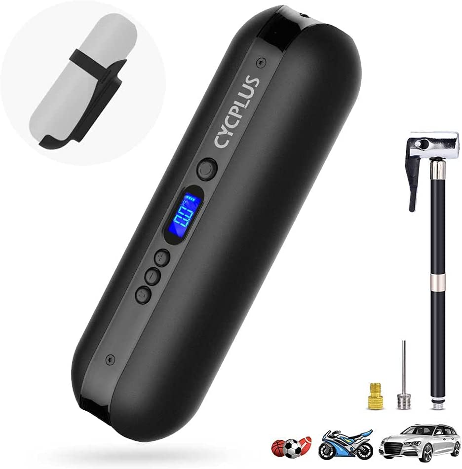 Portable Mini Air Compressor: Bike Pump with Battery & Emergency Features