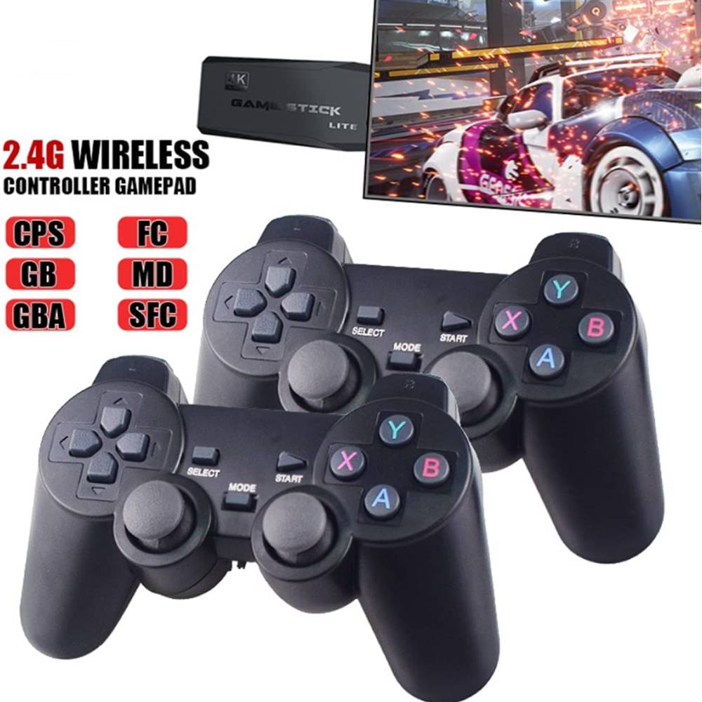 Wireless 4K Game Console with 10,000 Games & Retro Controllers