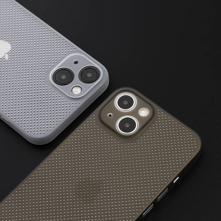 Apple phone case breathable heat dissipation hollow frosted PP protective case