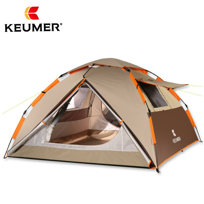 Automatic quick-opening tent outdoor storm-proof 3-4 people camping camping thickened rainproof field