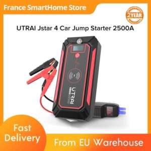 UTRAI Car Jump Starter: Portable 2500A Booster Power Bank