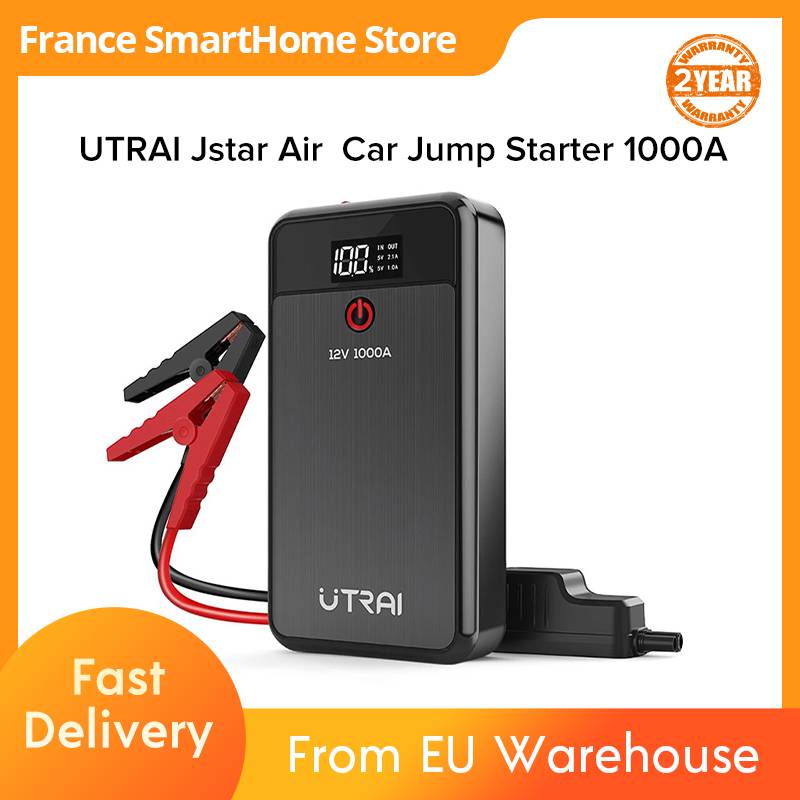UTRAI Car Jump Starter 1000A: Portable Battery Booster, Power Bank