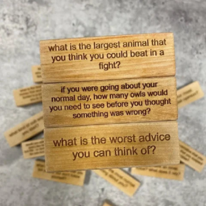 Ice Breaker Questions Tumbling Tower Game (54Pcs)