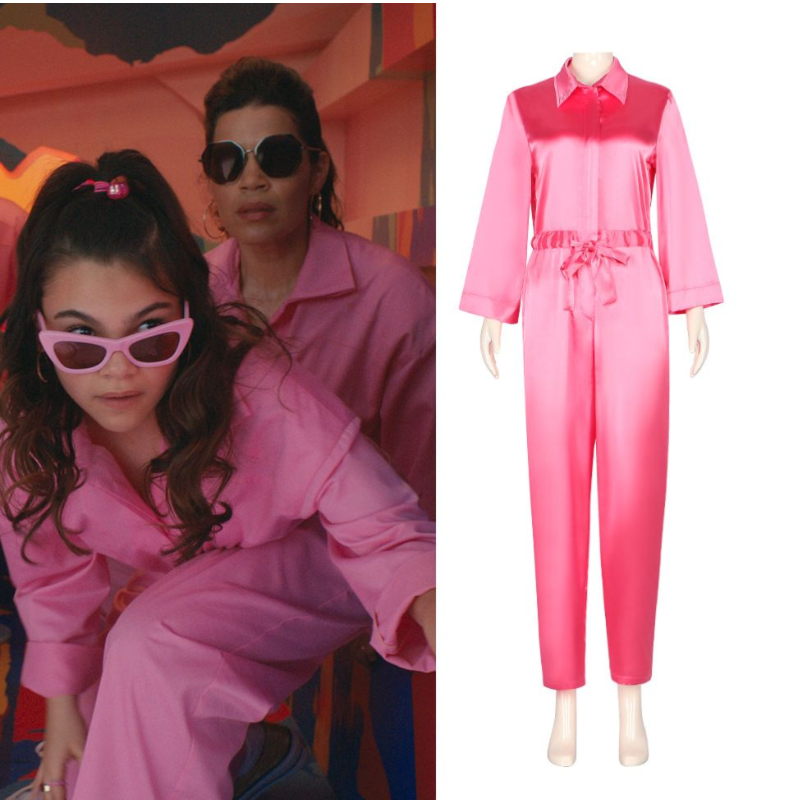 Barbie live-action movie cos clothes Barbie cheerleader cosplay clothing peach loose casual jumpsuit