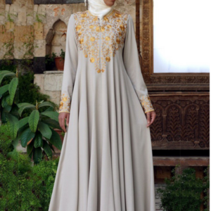 Spring new Europe and the United States long dress casual Middle East simple national style print fashion long dress