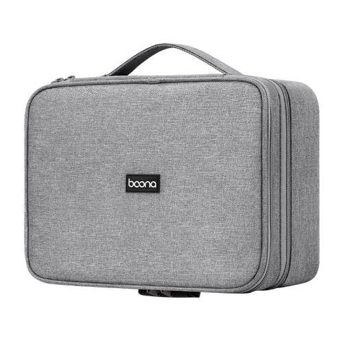 Baona BN-B013 Stamp Business License Organizer With Combination Lock(Grey)