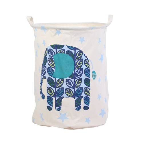 Cartoon Dirty Laundry Basket Waterproof Fabric Storage Bag(Elephant)