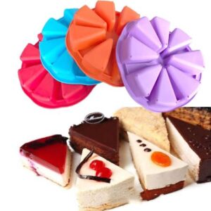 DIY Silicone Eight-point Triangle Mould Silicone Cake Mold Baking Tool, Random Color Delivery(27×4.5cm)