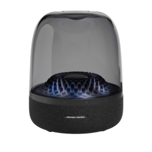 Harman Kardon Aura Studio 4 – Bluetooth Home Speaker – Superior Sound Performance – 5 Diamond-Effect Lighting Themes – Made with Recycled Materials