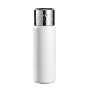 316 Stainless Steel Hammered Lid Thermos Coffee Cup with Tea Filter, Size: 300ml(White)