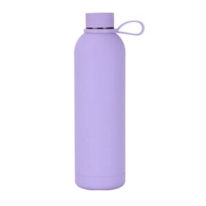 JUNSUNMAY Candy Colored Coating 304 Stainless Steel Water Vacuum Bottle, Capacity:1000ml(Purple)