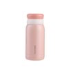 203809 300ml Portable 304 Stainless Steel Vacuum Thermoses Macaron Color Matching Cute Cup(Maca Pink)
