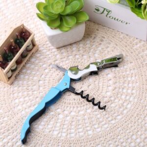 Multi-function Sea Horse Pattern Stainless Wine Bottle Opener, Can Opener Bottle Opener, Random Color Delivery