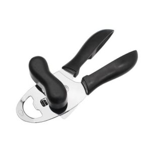 4 in 1 Multifunctional Can Opener Kitchen Household Lid Opener Canning Knife(Black)