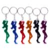 12 PCS Personalized Creative Backpack Keychain Small Pendant Aluminum Bottle Opener