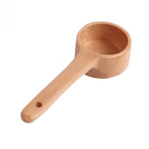 Long-Handled Wooden Spoon Seasoning Spoon Dessert Coffee Milk Tea Spoon Small