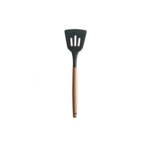 Silicone Wood Handle Spatula Heat-resistant Soup Spoon Non-stick Special Cooking Shovel Kitchen Tools Leak Shovel