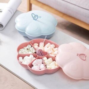 2 PCS Living Room Home Creative Pastry Tray Snack Box Dessert Dried Fruit Candy Plastic Fruit Plate