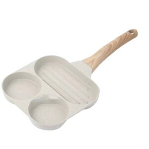 Dual Hole Maifan Stone Non-stick Pan Egg Burger Frying Pan Universal Induction Cooker