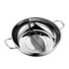 (36cm) 304 Stainless Steel Extra Thick Hot Pot Thickened Bottom Grid Pot