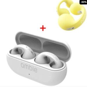 AMBIE WHITE SILICON CASE YELLOW-1