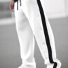 Men’s Casual Cotton Wide Leg Jogger Sweatpants-2