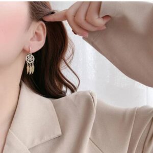 Dreamcatcher Golden Earrings