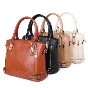 Women PU Leather Handbags Ladies Shoulder Bags Tote Bag Female Retro Vintage Messenger Bag