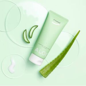 A’Gensn Pure Aloe Vera Moisturizing Cleanser Female Whitening Deep Cleansing Moisturizing Moisturizing Refreshing